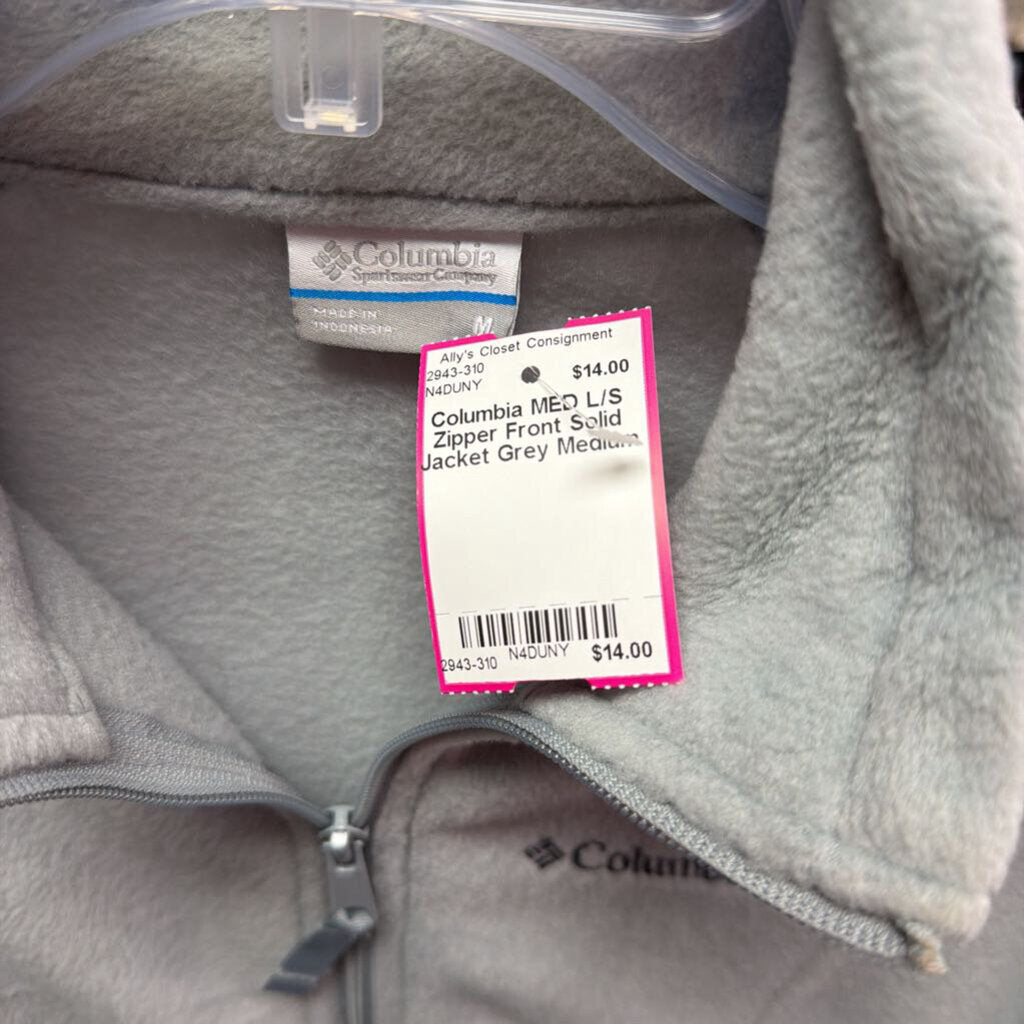 MED L/S Zipper Front Solid Jacket