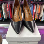10 Calvin Klein NIB Gayle Pointed Leather Pump