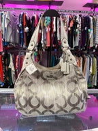 Coach Madison Op Art Ikat Sateen Maggie Shoulder Bag #15048