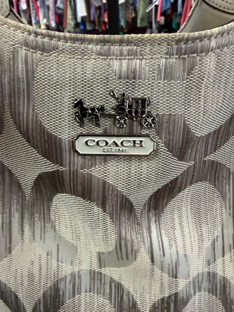 Coach Madison Op Art Ikat Sateen Maggie Shoulder Bag #15048