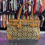 Coach Hamptons Signature Large Carryall Tote 5A10