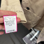 SM L/S double breasted short trench coat