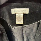 6 L/S velvety collared jacket