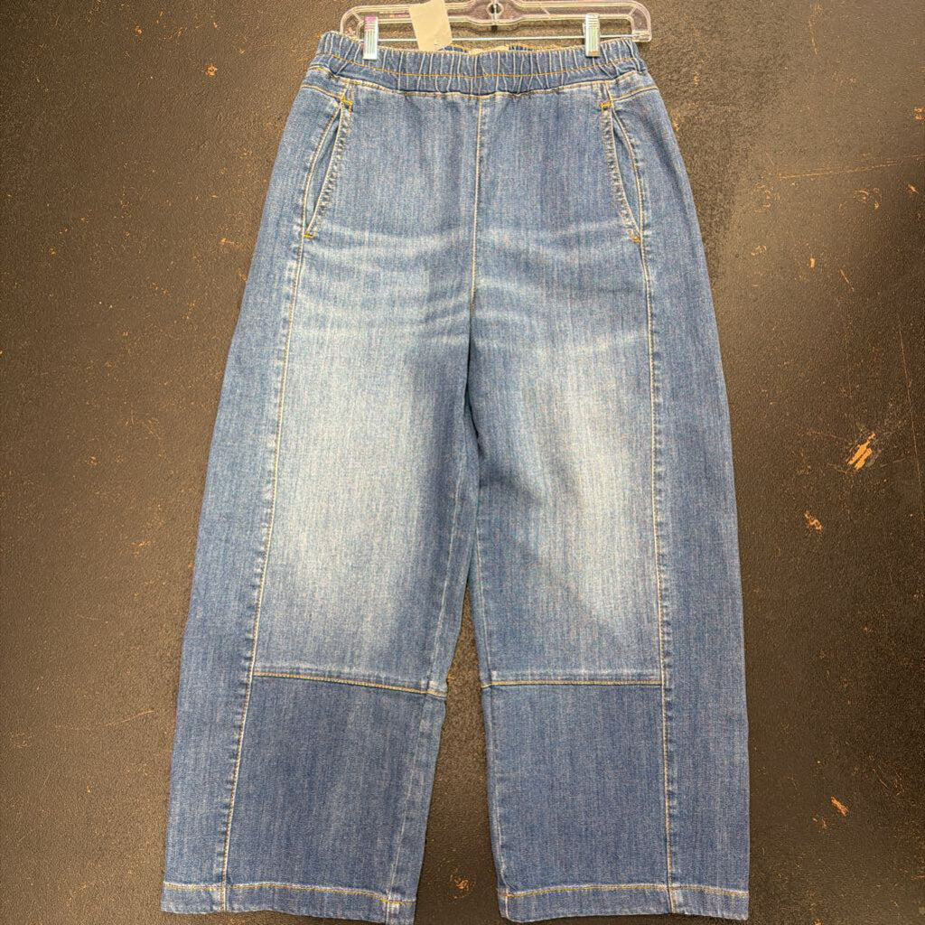 Sm Pilcro EW Paneled Denim Wide Jean