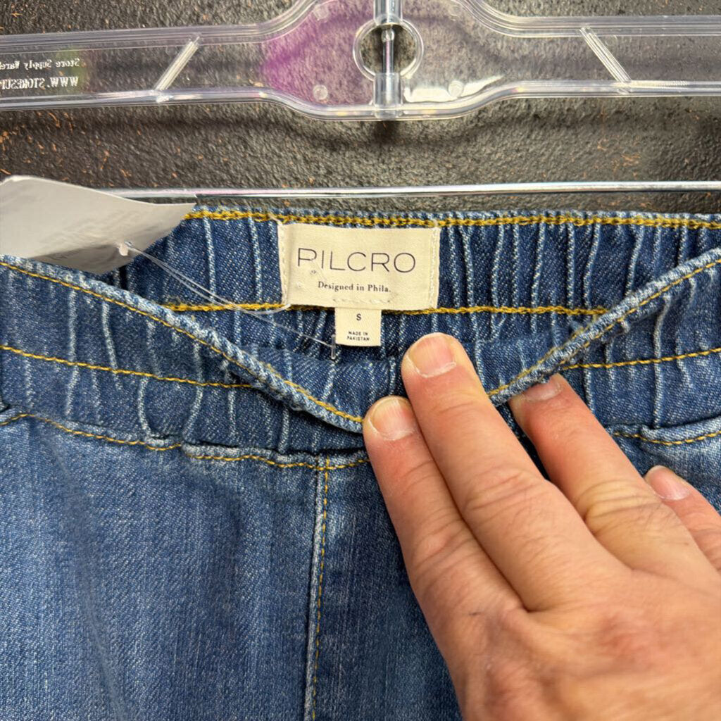 Sm Pilcro EW Paneled Denim Wide Jean