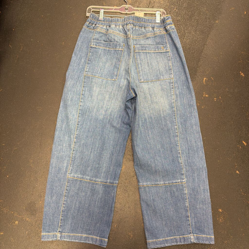 Sm Pilcro EW Paneled Denim Wide Jean