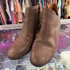 9.5 Lucky Brand Beloit Stacked Heel Ankle Bootie
