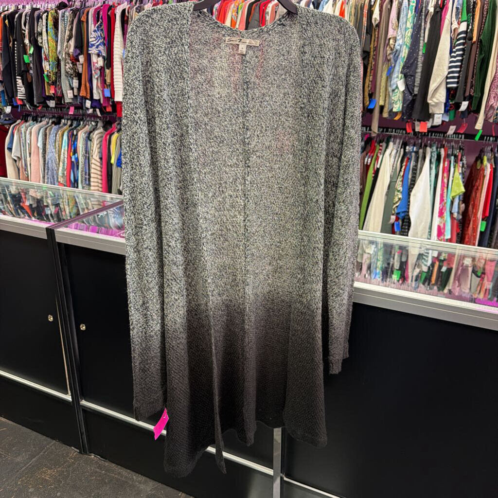 MD L/S ombre knit cardigan/duster