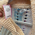 MD L/S crochet multi cardigan
