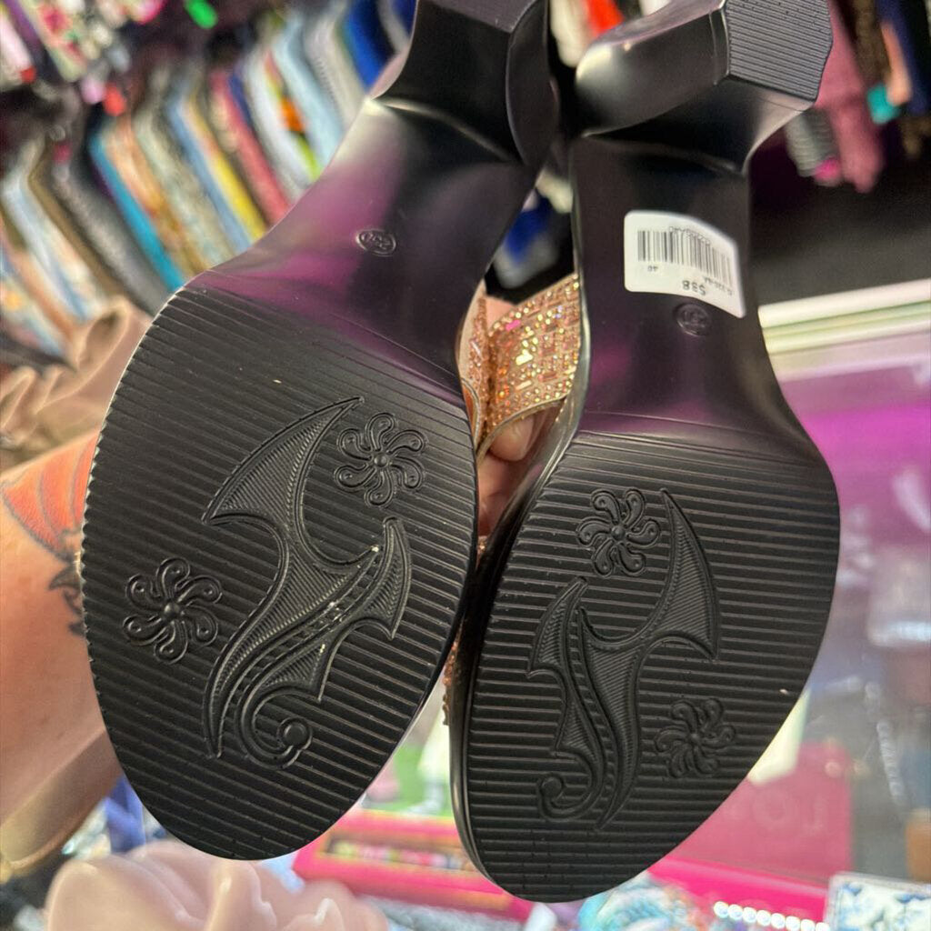 9 Rhinestone Slide Sandal