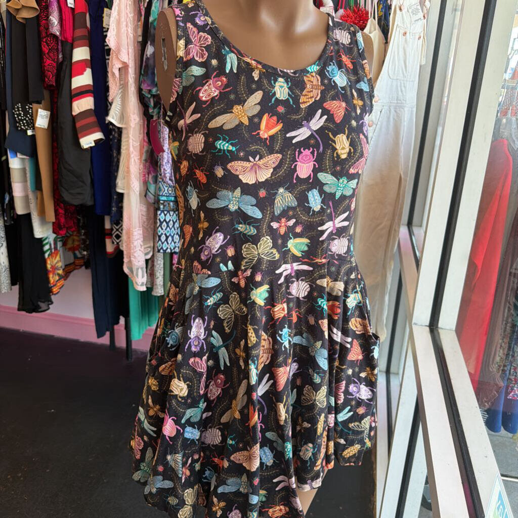 LG SLess Bug Print M/C Dress