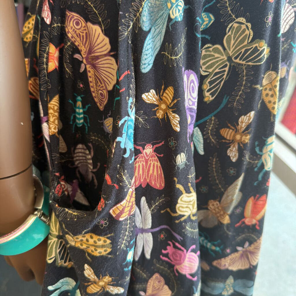 LG SLess Bug Print M/C Dress