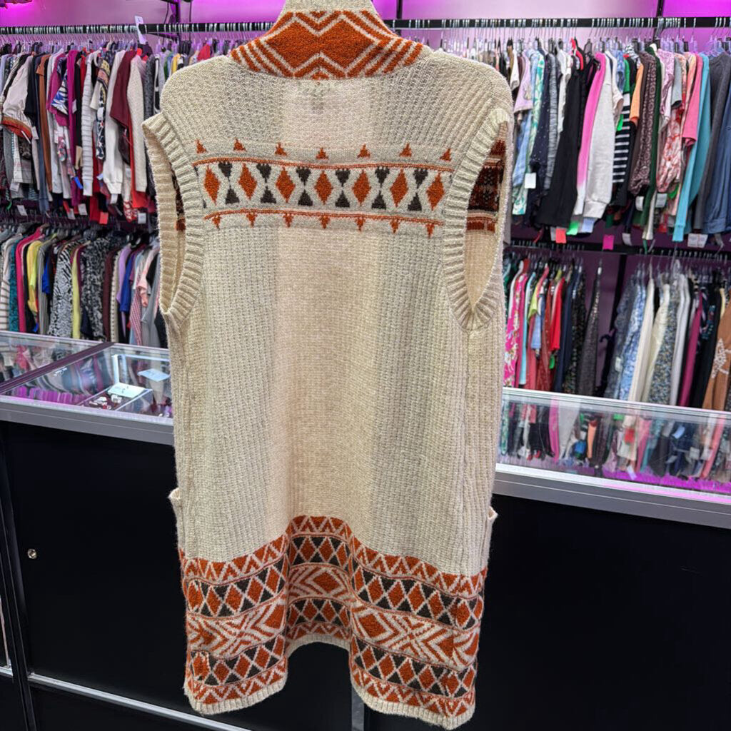 MD Sless Knit Soft Aztec OF Cardi