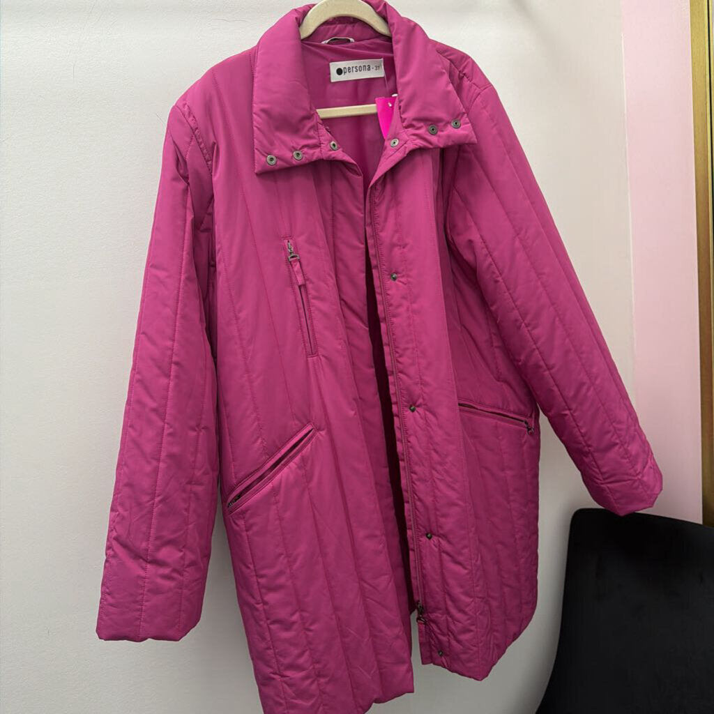 3X/31 LS ZF Vertical Quilted Long Jacket