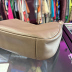 Coach Taylor Leather Mini Flap Crossbody Bag Taupe/Olive Gray