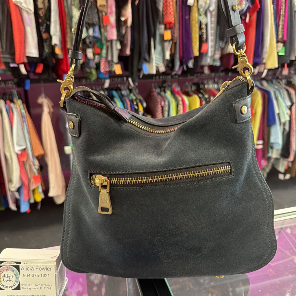 Spartina 449 Slouchy Suede Leather Strap Hobo Shoulder Bag
