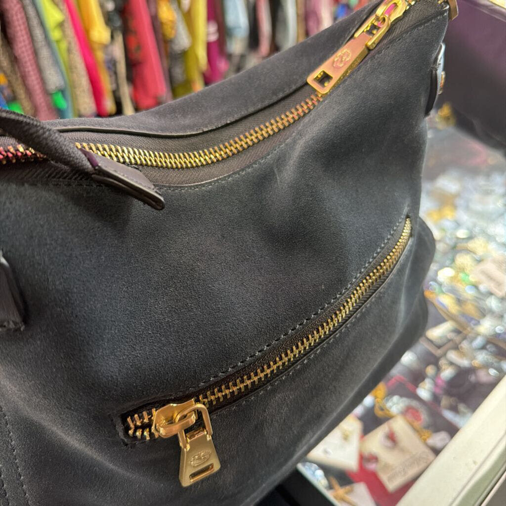 Spartina 449 Slouchy Suede Leather Strap Hobo Shoulder Bag