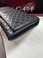 Gucci Microguccissima Continental Long Black Wallet