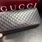 Gucci Microguccissima Continental Long Black Wallet