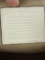 Coach Vintage Signature Gallery Tote As Is F15669 Signature Jacquard Leather Trim