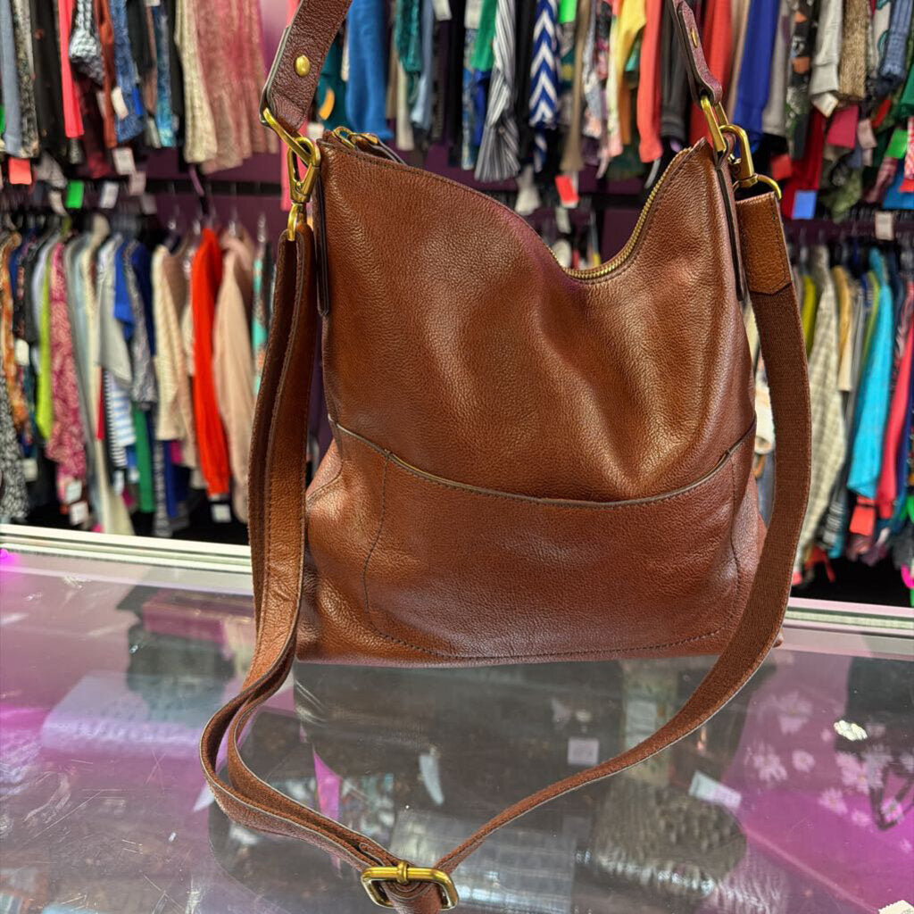 Fossil Amelia Slouchy Hobo Crossbody Shoulder Bag