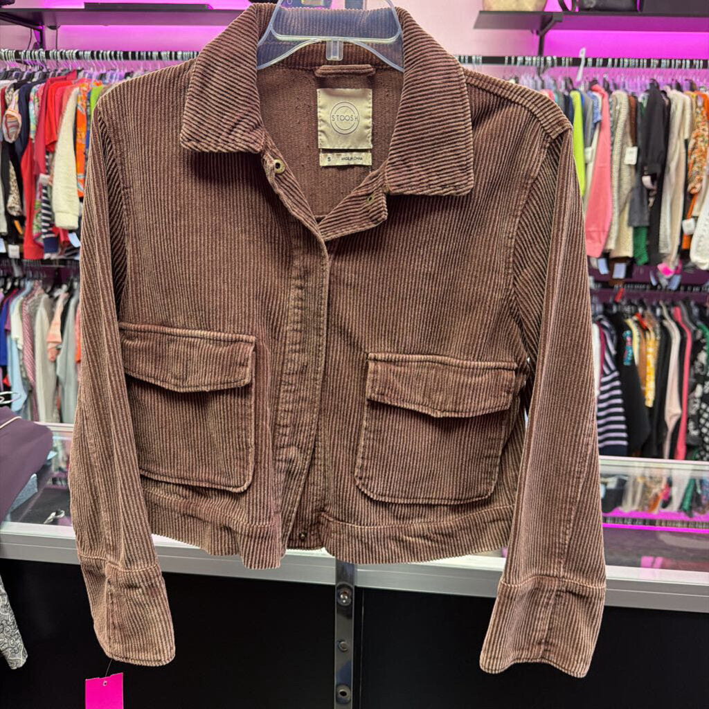 SM L/S snap front corduroy jacket