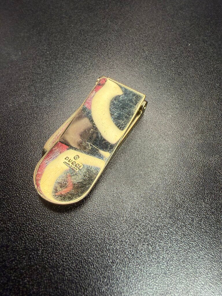 Gucci Gold Tone Money Clip (Money for Display Purposes)