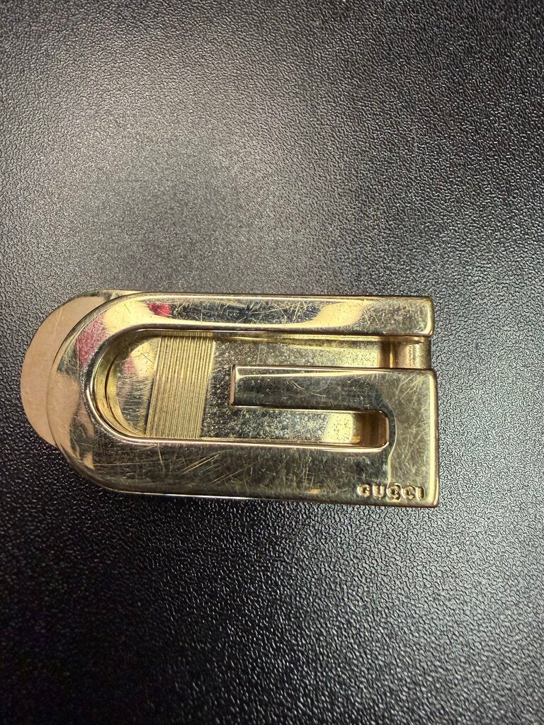 Gucci Gold Tone Money Clip (Money for Display Purposes)