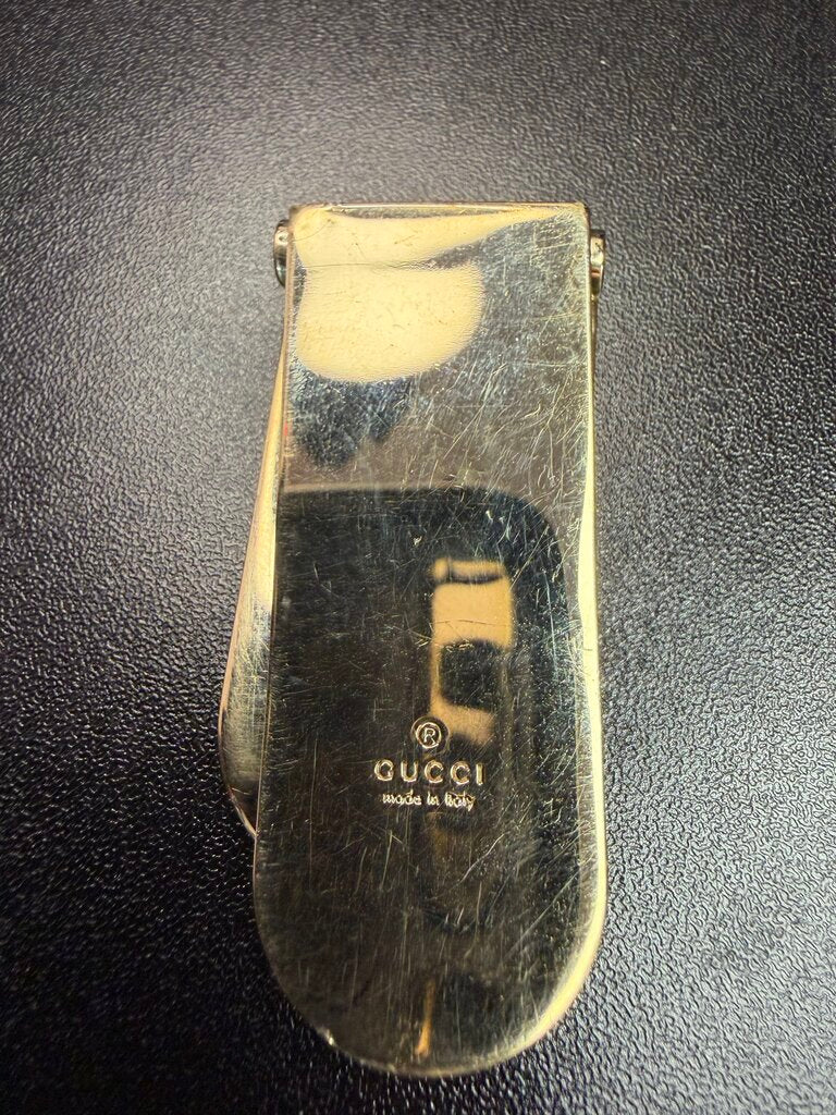 Gucci Gold Tone Money Clip (Money for Display Purposes)