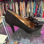 8 Mooties Tootsies Shimmer Bow Open-Toe Heel