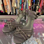 6 Michelle D Scrappy Ankle Strap Shimmer Heel