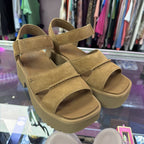 8 Ugg New Heights Ankle Strap Suede Sandal