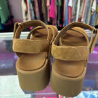 8 Ugg New Heights Ankle Strap Suede Sandal
