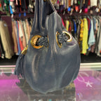Michael Kors Braided Drawstring Leather Shoulder Bag