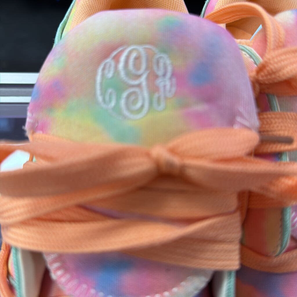 10 MarleyLilly Tye Dye Monogrammed Sneaker (CGR)