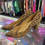8.5 Gibson Latimer Animal Print Pointed Block Heel