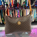 Rioni Monogram Top Zip Shoulder Bag
