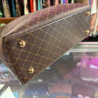 Rioni Monogram Top Zip Shoulder Bag