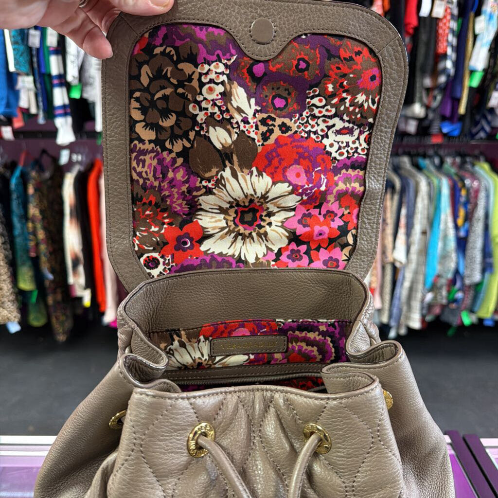 Vera Bradley Amy Sycamore Leather Quilted Backpack
