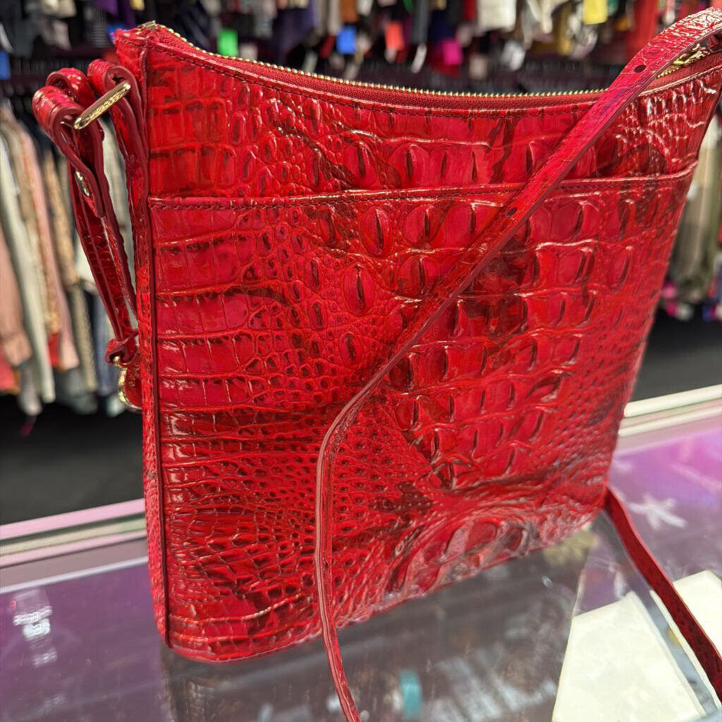 Brahmin Katie Melbourne Croco Leather Crossbody