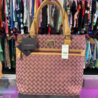 Liz Clairborne NWT Casa Blanca Zip Top Tote