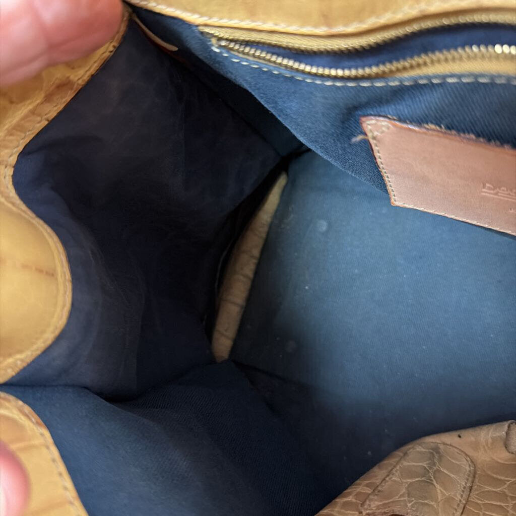 Dooney & Bourke Alto Drawstring Tassel Tote As Is Some Defect to Lining