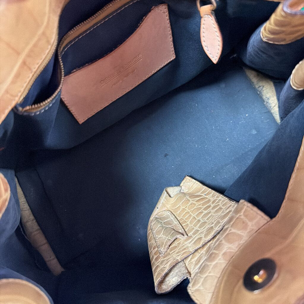 Dooney & Bourke Alto Drawstring Tassel Tote As Is Some Defect to Lining