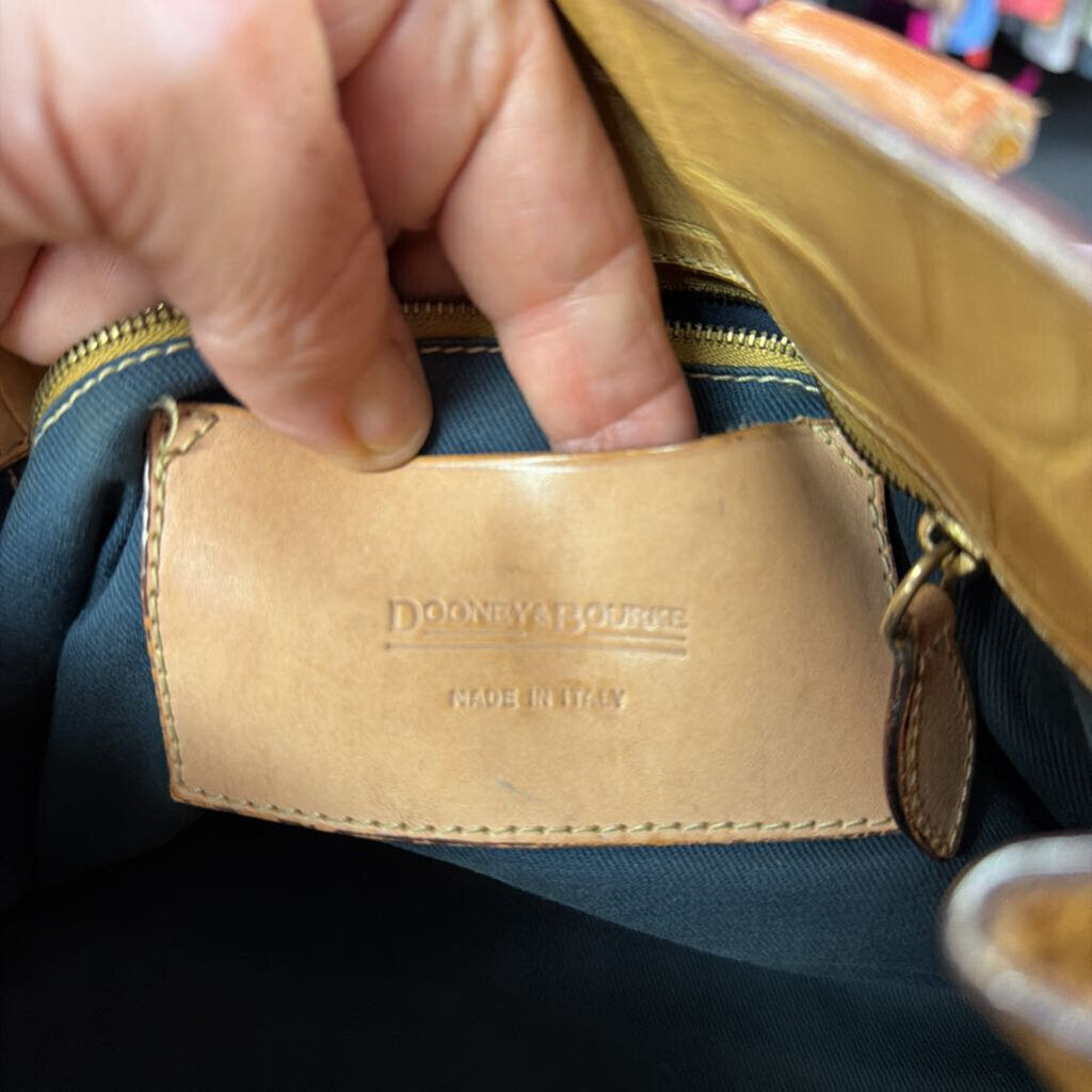 Dooney & Bourke Alto Drawstring Tassel Tote As Is Some Defect to Lining