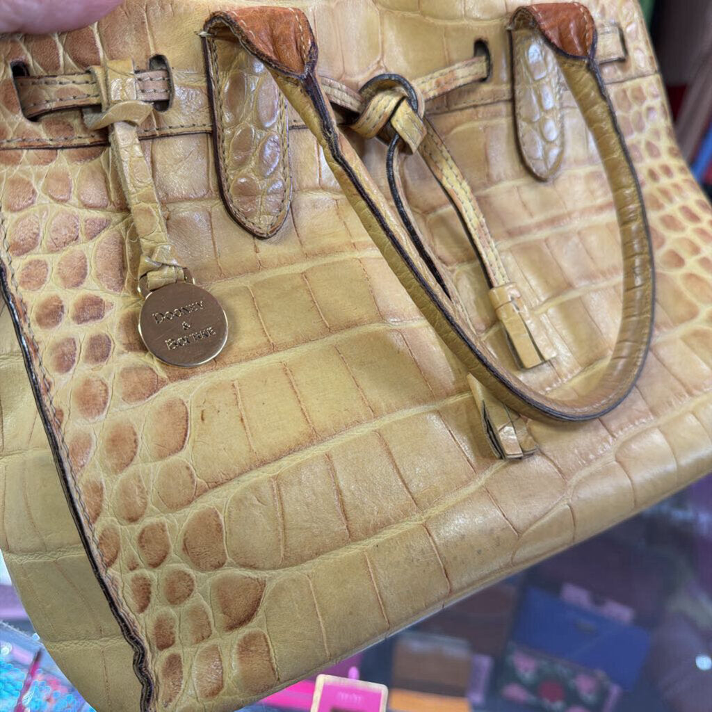 Dooney & Bourke Alto Drawstring Tassel Tote As Is Some Defect to Lining