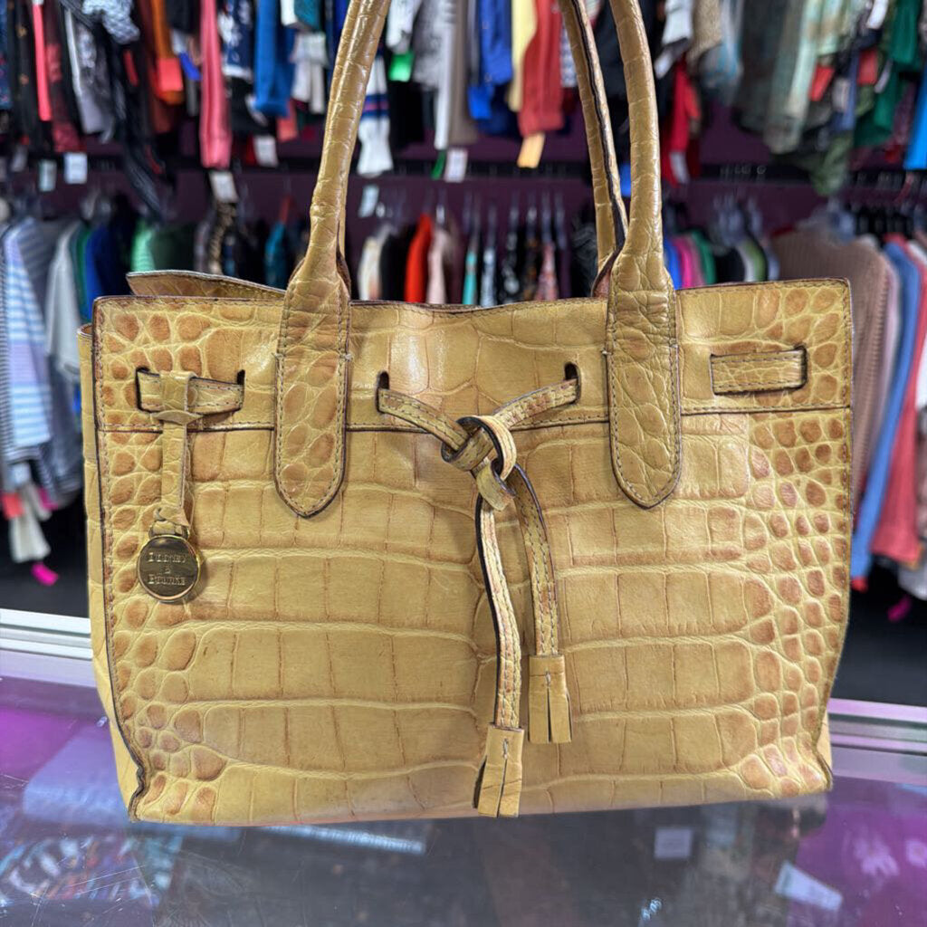 Dooney & Bourke Alto Drawstring Tassel Tote As Is Some Defect to Lining