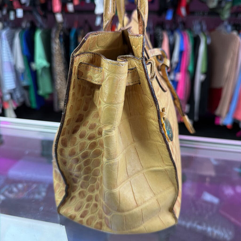Dooney & Bourke Alto Drawstring Tassel Tote As Is Some Defect to Lining