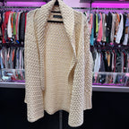 SM L/S crochet cardigan