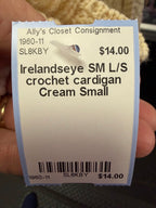 SM L/S crochet cardigan