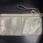 Coach Metallic Leather Clutch